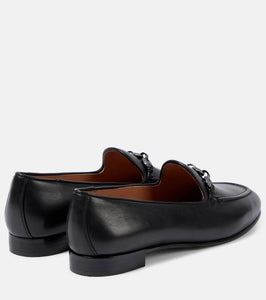 Aquazzura Tasslimo embellished leather loafers