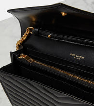 Saint Laurent Cassandre matelass√É¬© leather wallet on chain