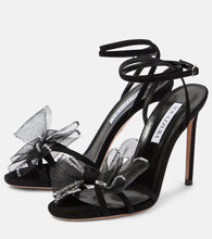Aquazzura Reve embellished suede sandals