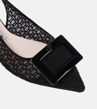 Roger Vivier Gommettine net slingback flats