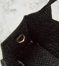 Loewe Mini raffia shopper