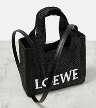 Loewe Mini raffia shopper