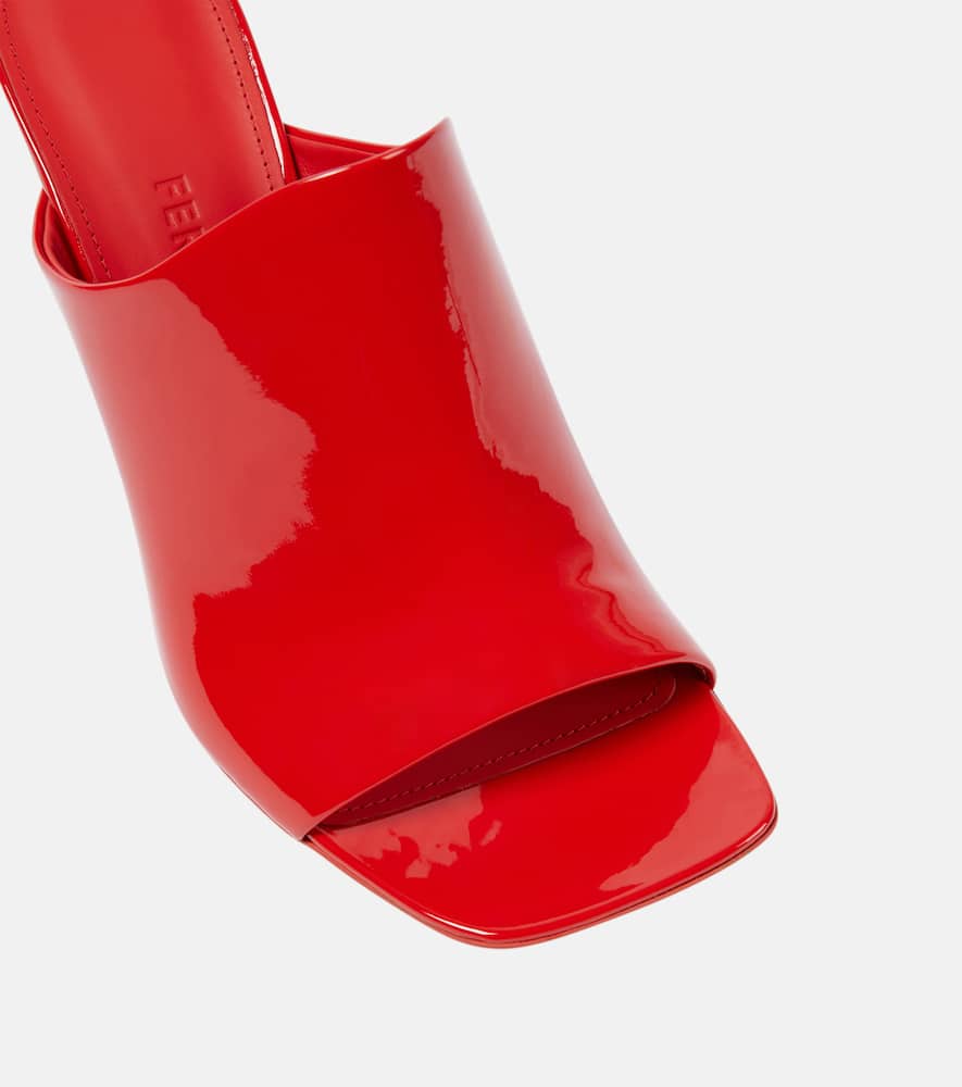 Ferragamo Era patent leather mules