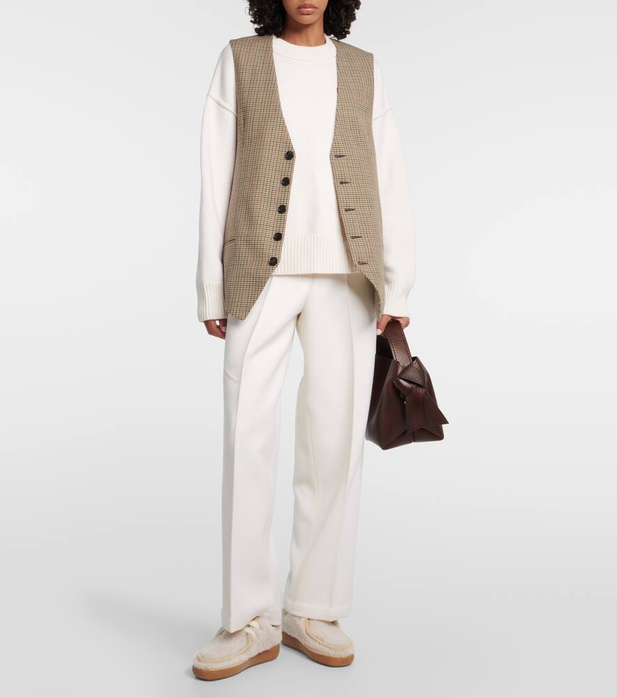 Ami Paris Lace-up shearling loafers