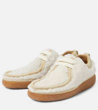 Ami Paris Lace-up shearling loafers
