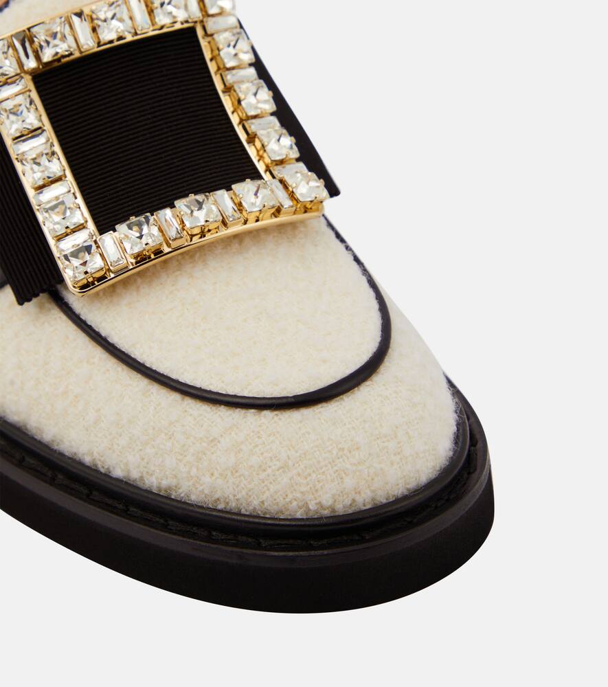 Roger Vivier Viv' Rangers Wool Bouclé loafers