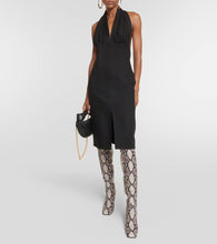 Gianvito Rossi Snake-effect leather over-the-knee boots