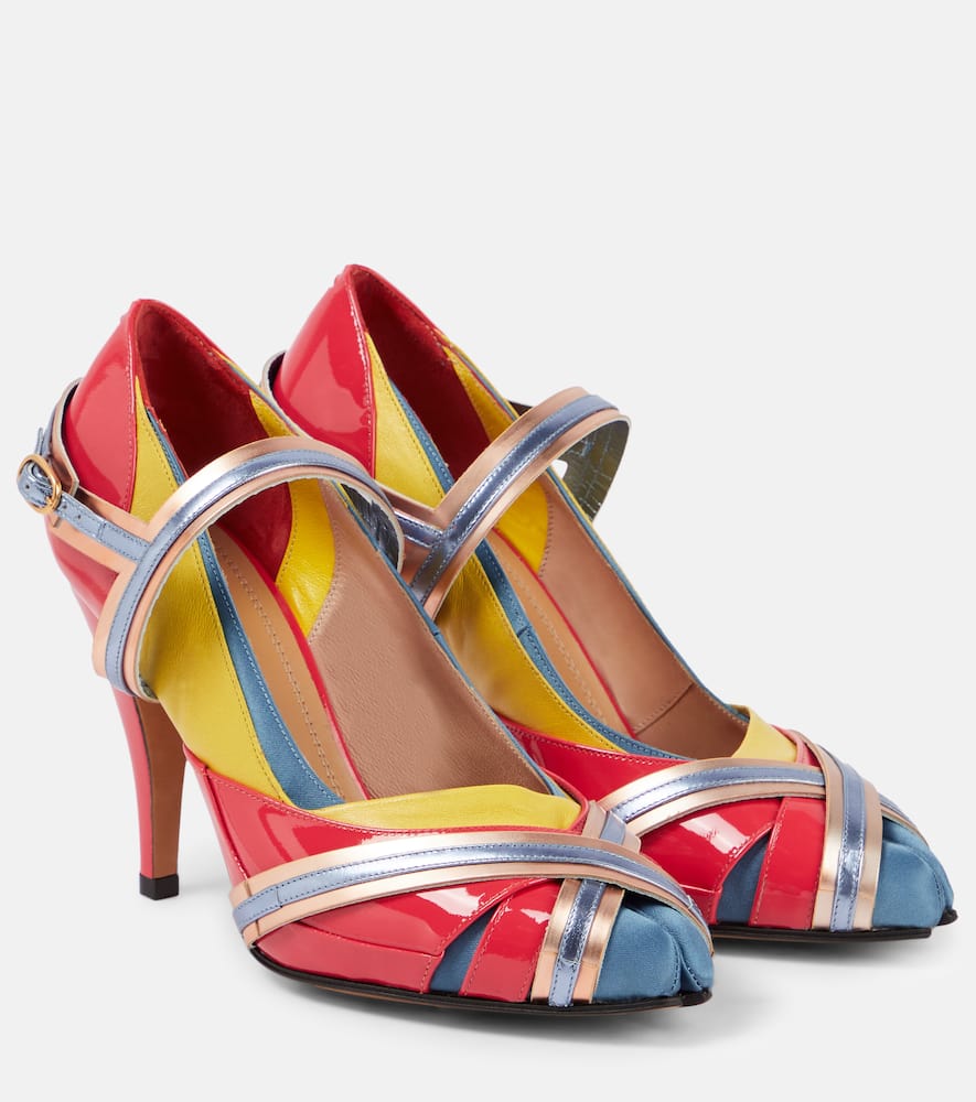 Maison Margiela Tabi embellished leather pumps