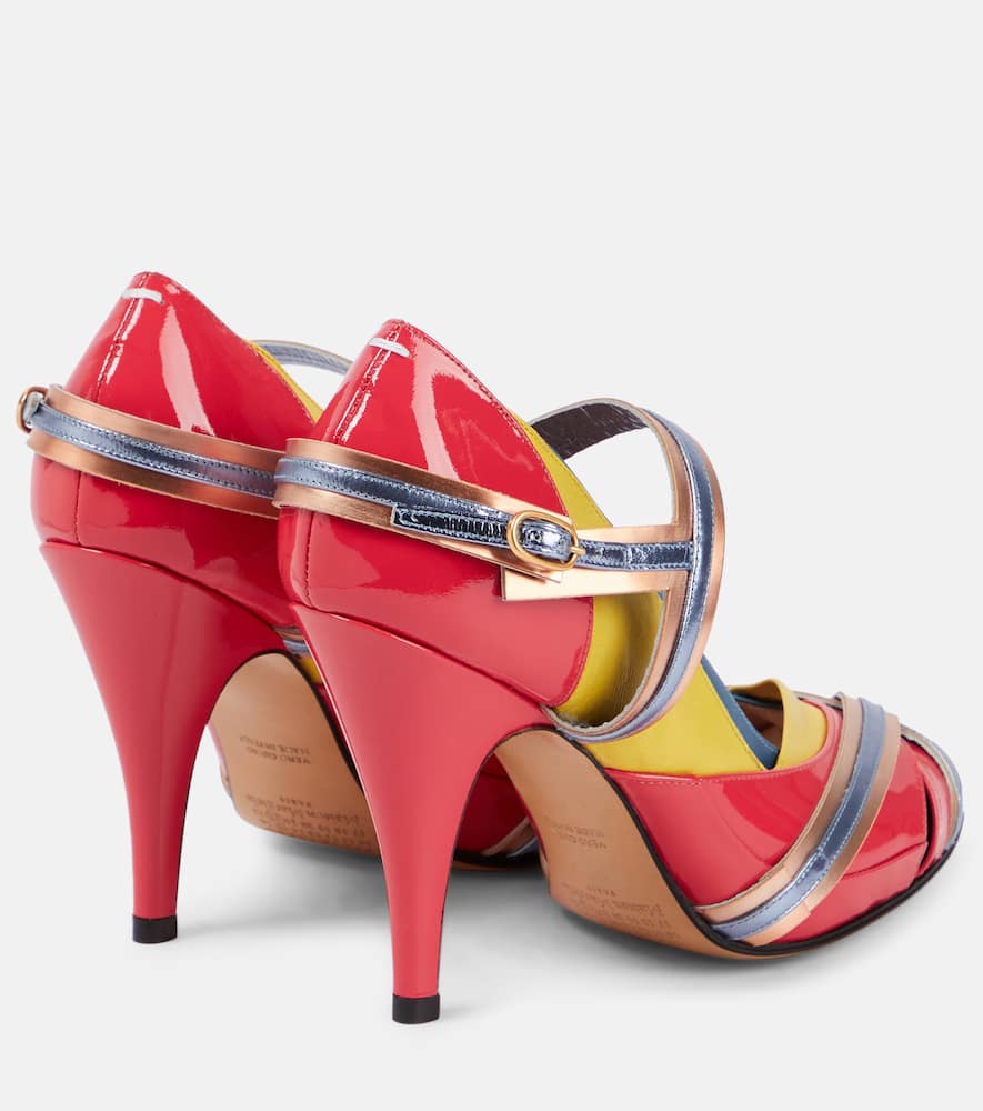 Maison Margiela Tabi embellished leather pumps