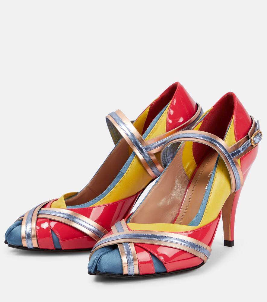 Maison Margiela Tabi embellished leather pumps