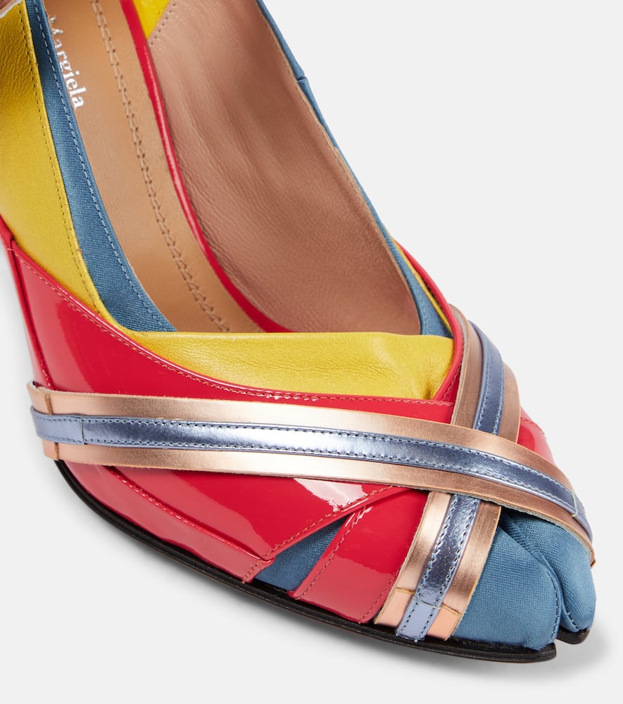 Maison Margiela Tabi embellished leather pumps