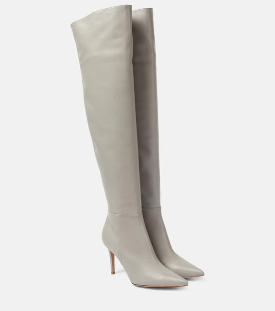 Gianvito Rossi Jules leather over-the-knee boots