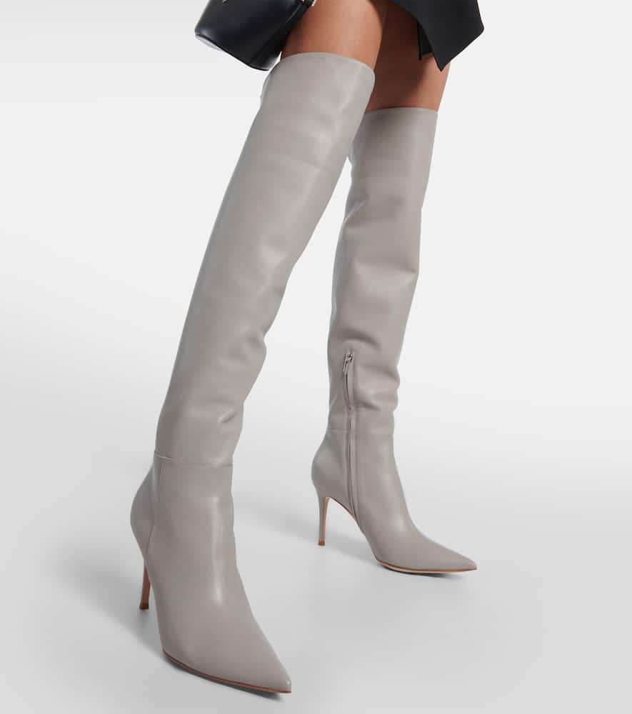 Gianvito Rossi Jules leather over-the-knee boots