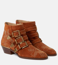 Chloe Susanna studded suede ankle boots