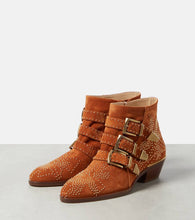Chloe Susanna studded suede ankle boots