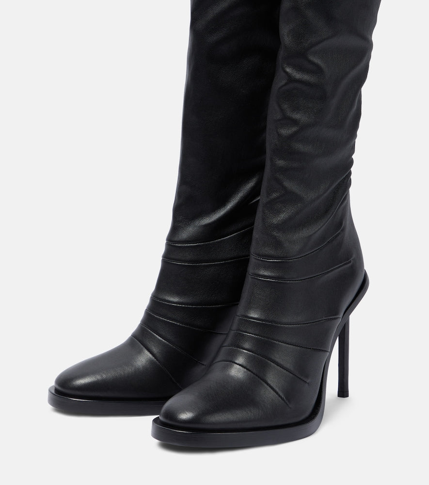 Ann Demeulemeester Adna over-the-knee leather boots