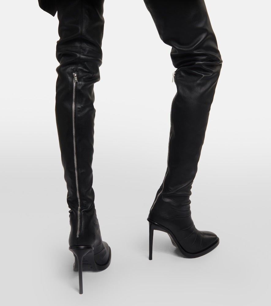 Ann Demeulemeester Adna over-the-knee leather boots