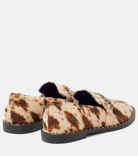 Stella McCartney Falabella printed velvet loafers