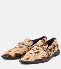 Stella McCartney Falabella printed velvet loafers