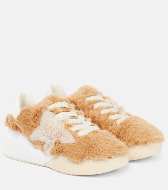 Stella McCartney Loop faux fur sneakers