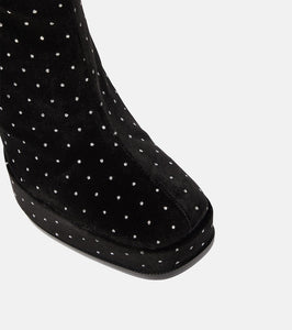 Nodaleto Angel S embellished velvet knee-high boots