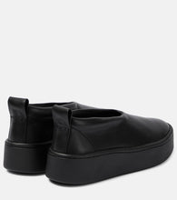 Jil Sander Leather slip-on sneakers