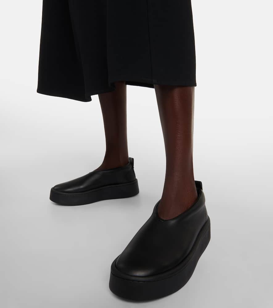 Jil Sander Leather slip-on sneakers