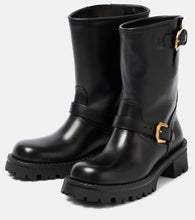 Versace Leather ankle boots