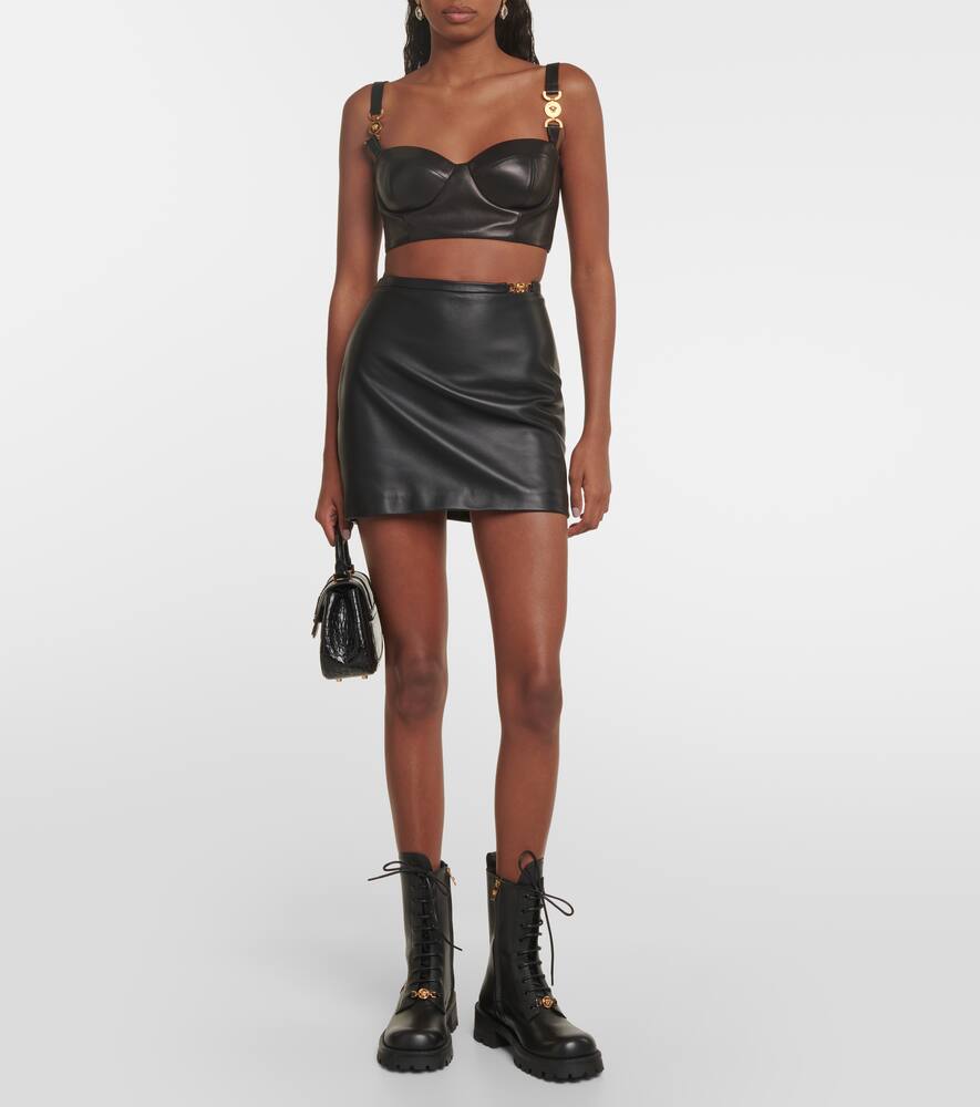 Versace Vagabond leather lace-up boots