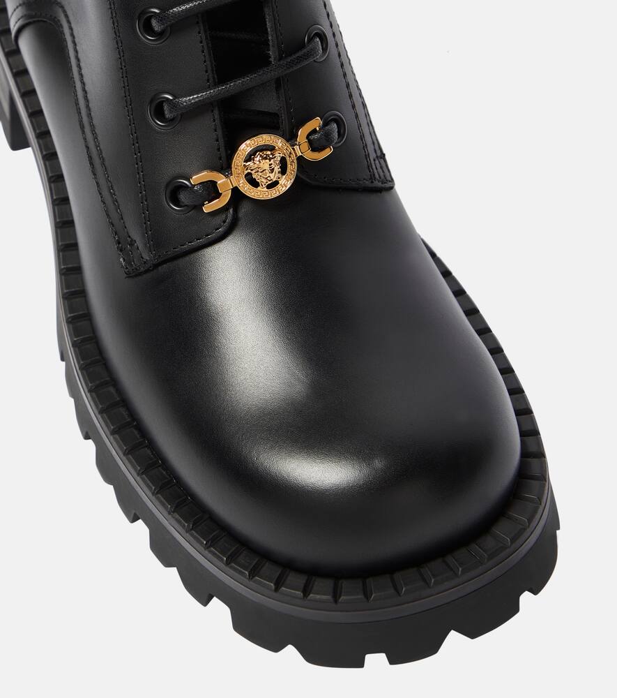 Versace Vagabond leather lace-up boots
