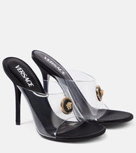 Versace Medusa PVC and leather sandals