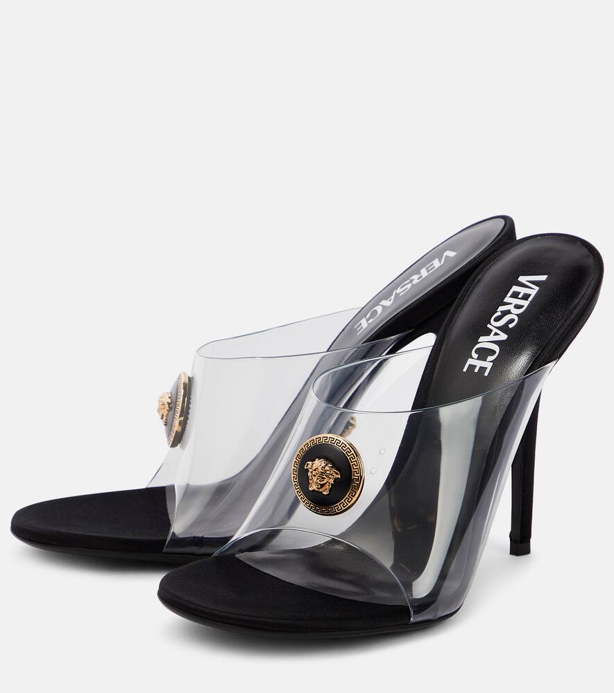 Versace Medusa PVC and leather sandals