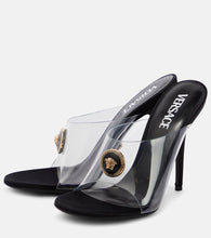 Versace Medusa PVC and leather sandals