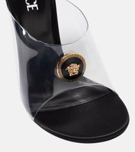 Versace Medusa PVC and leather sandals