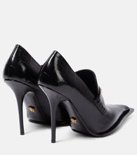 Versace Croc-effect patent leather pumps