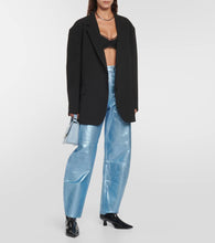 Ganni Faux leather ankle boots