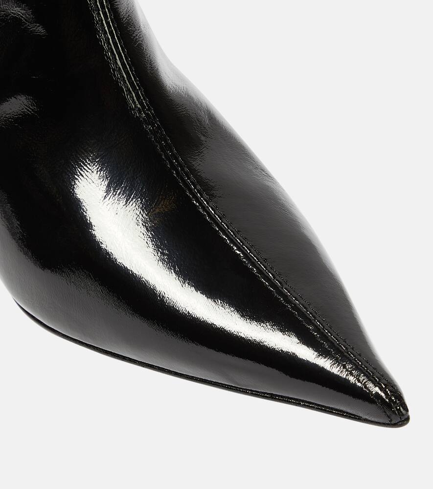 Ganni Faux leather ankle boots