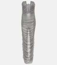 Giuseppe di Morabito Embellished bustier mesh gown