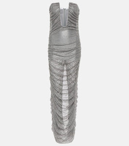 Giuseppe di Morabito Embellished bustier mesh gown