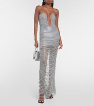 Giuseppe di Morabito Embellished bustier mesh gown