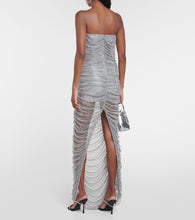 Giuseppe di Morabito Embellished bustier mesh gown