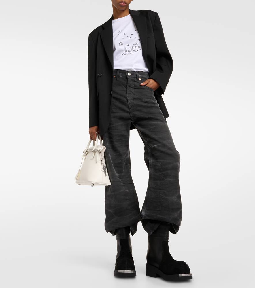 MM6 Maison Margiela Leather and suede ankle boots