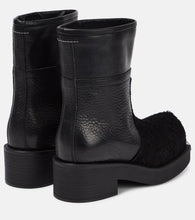 MM6 Maison Margiela Leather and suede ankle boots