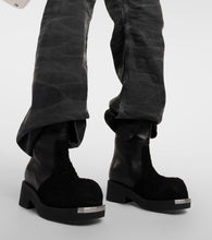 MM6 Maison Margiela Leather and suede ankle boots