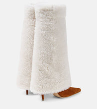 Magda Butrym Shearling and suede knee-high boots