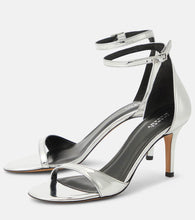Isabel Marant Silver-toned leather heels