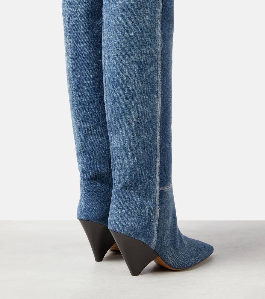 Isabel Marant Lakita denim knee-high boots