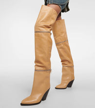 Isabel Marant Lelodie leather over the knee boots