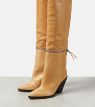 Isabel Marant Lelodie leather over the knee boots