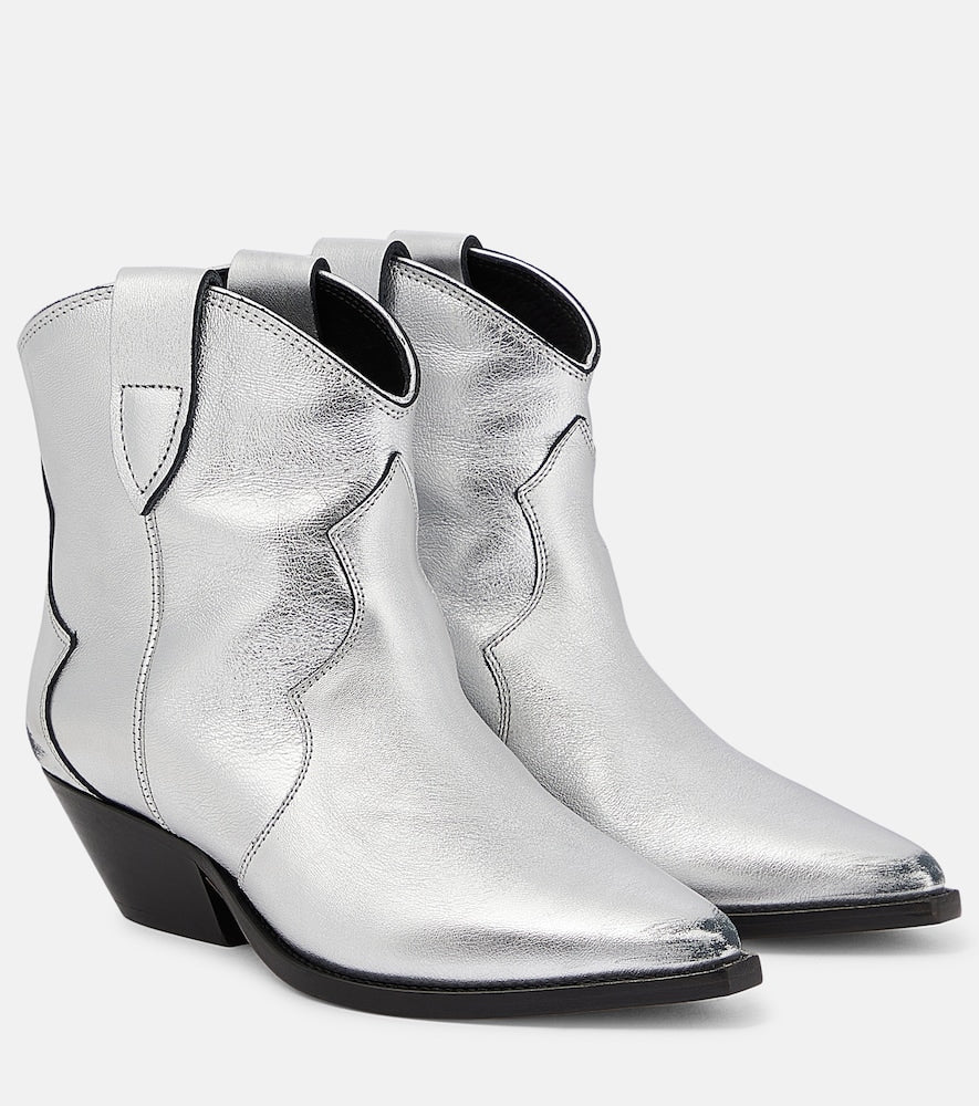 Isabel Marant Dewina metallic leather ankle boots - Isabel Marant Dewina 金属皮革踝靴